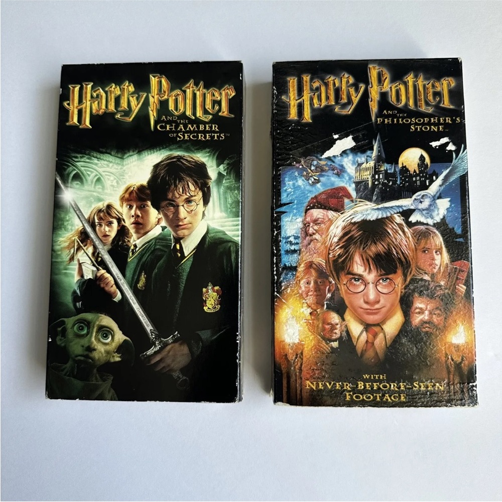 VHS: Lot of 2 Harry Potter VHS Video Tapes - Pre-Owned